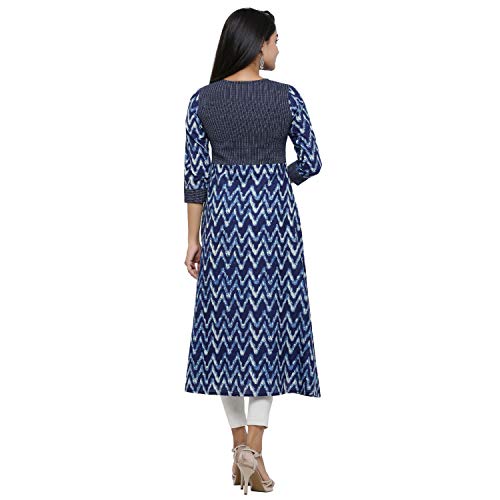 Yash Gallery Women's Cotton Straight Fit Straight Kurta