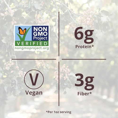 Image of Nichols Farms Roasted with Sea Salt No Shell Pistachios, Kosher, USDA Certified Organic, Non-GMO, 6 Oz (Pack of 3)