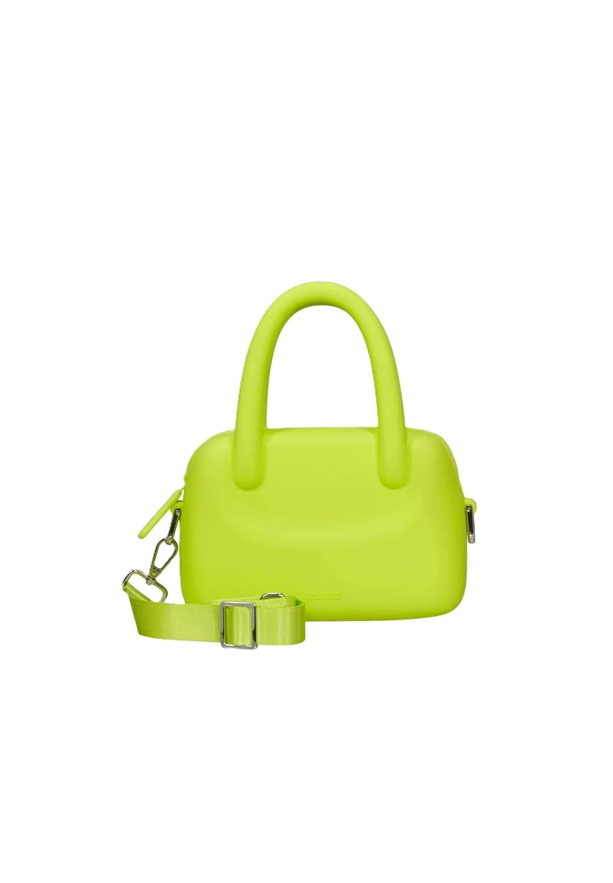 American Tourister Jellypop Borsa a Mano Mini in Silicone, Verde Lime, 24x20x10 cm, Tracolla Rimovibile, Chiusura a Cerniera