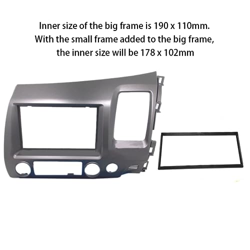 Kit facade radio double DIN pour console centrale RHD 2006-2011 - 3