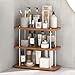 UJQSUN Bathroom Counter Organizer,Bathroom Shelf Organizers & Sink Organizer,Vanity Organizers,Storage Skincare,Makeup,Perfume,Spices,Coffee Station,for Corner,Dresser,Kitchen,Adjustable Height(3Tier)
