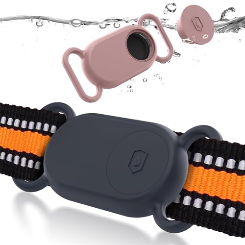 Azonee for Samsung Galaxy SmartTag2 Case 2-Pack Protective Flexible Silicone SmartTag2 Case Holder for Dog Cat Secure Accessories for Tracker Ultra Light SmartTag2 Dog Collar Holder