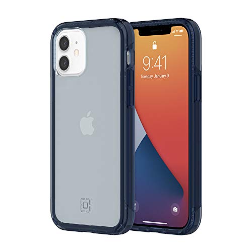 Etui Slim iPhone 12 / Pro Incipio Bleu Nuit Translucide