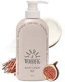 ODID Milk in Cera Perfume Body Lotion - Korean 100hr Moisturizing Body Moisturizer for All Skin Types - Cozy Wood & Fig Scent - with Milk Protein and Ceramide, 16.9 fl.oz.