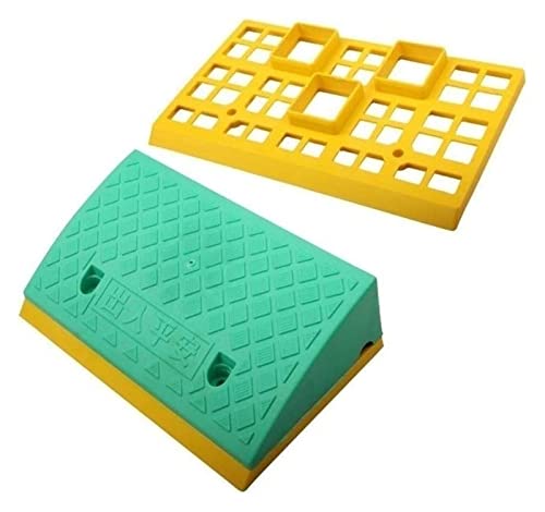 Rampas para bicicleta estudiante, rampa de umbral de almacén de fábrica, plástico antideslizante, pad de pendiente para silla de ruedas en casa (Color: Natural, Tamaño: 50 x 27 x 7 cm) miniatura 3
