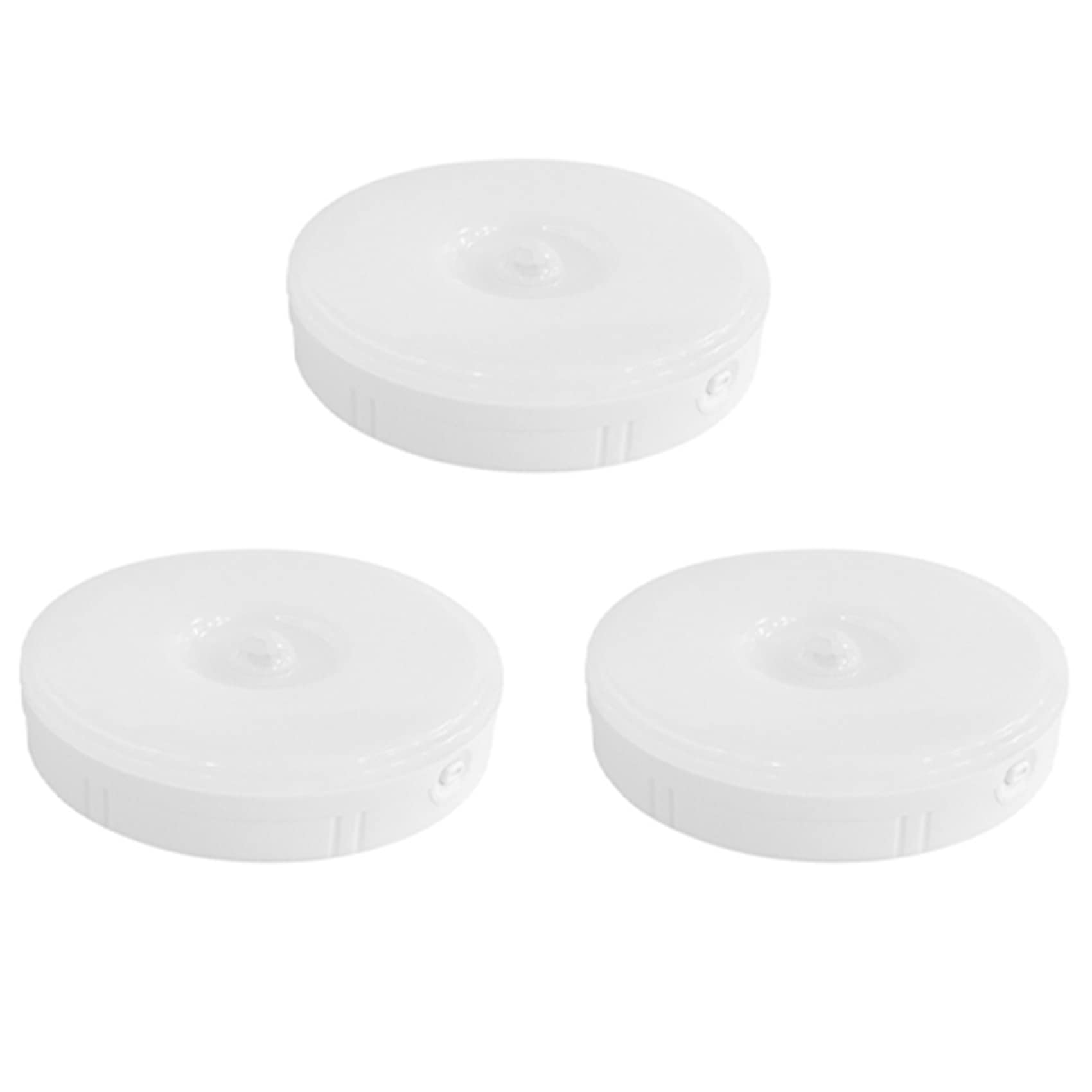 Hndhbfgrt 3X PIR Motion Sensor LED Night Light USB Rechargeable Dimmable Night Lamp for Cabinet Light Wireless Closet Light -White