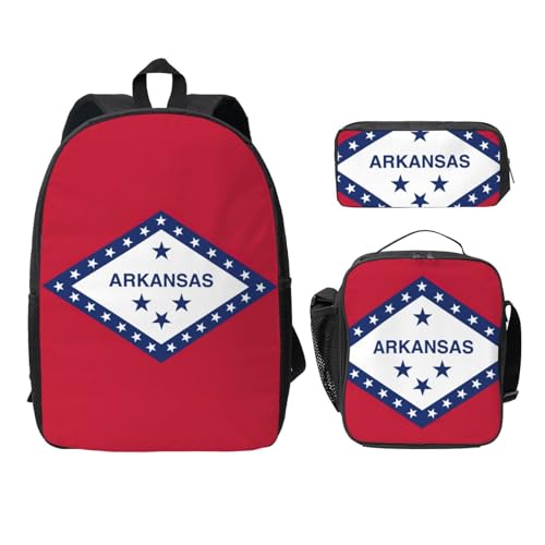 Sac à dos école léger Arkansas ensemble 3 pièces ergonomique et durable