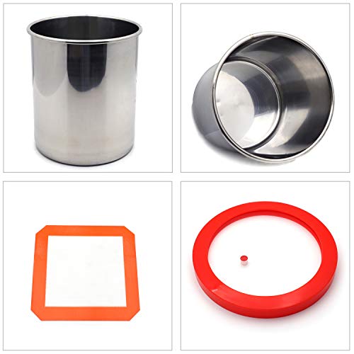 HTTMT - Kit de Cámara de Vacío de 3 Galones con Bomba de 3 CFM y Etapa Única 1/4HP miniatura 6