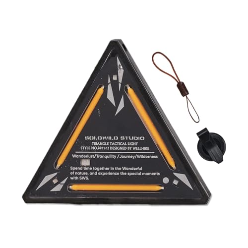 Luz Triangular De Seguridad Portátil Genérica: Señal De Advertencia Reflectante De Emergencia, Luz De Asistencia En Carretera | Luz Triangular De Seguridad Impermeable Para Automóviles, Camiones, Moto