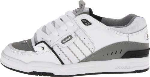 Image of Globe Mens Fusion Skate Shoes, White /Grey /Black, 14 M US