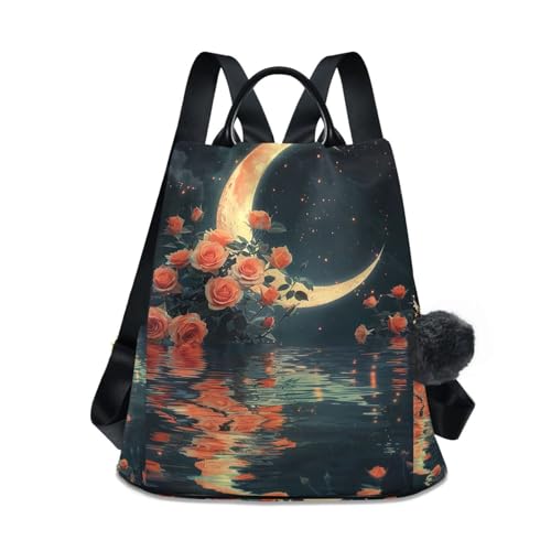 Mochila moderna para mujer con bolsillo trasero con cremallera de seguridad