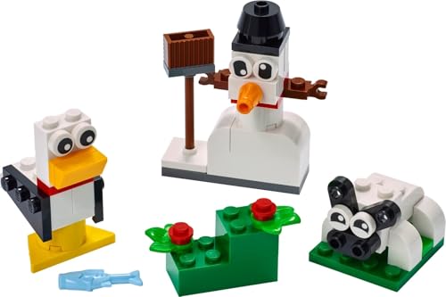 Image of LEGO Creative White Bricks Building Blocks for 4 Years and Above