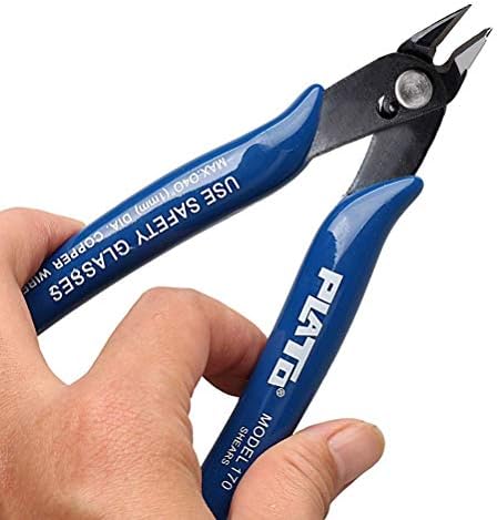 nuosen Wire Cutter, Craft Wire Precision Electrical Cable Cutter Cutting Plier Side Snips Flush Cutter Diagonal Pliers Cutting Pliers Tool for Coil Making, Home DIY Jewelry