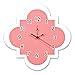 Trend Lab Quatrefoil Wall Clock, Coral