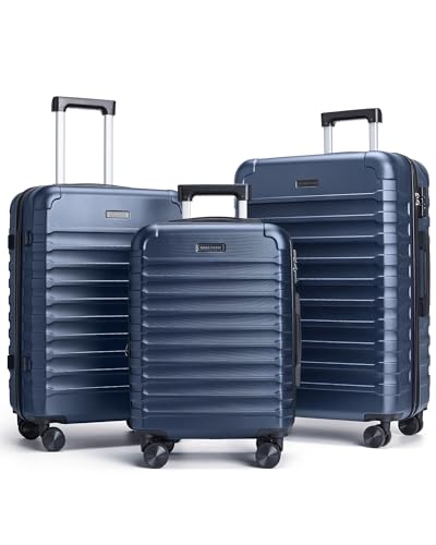 LIGHT FLIGHT Luggage Sets, 3 Piece Durable Suitcase Set