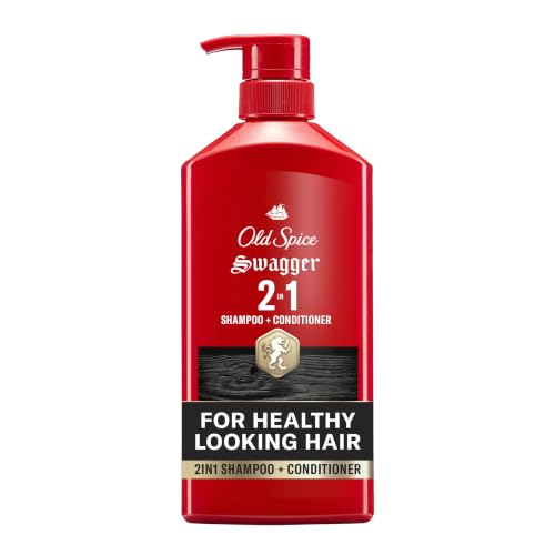 Old Spice Mens 2-in-1 Shampoo and Conditioner, Swagger, Cedarwood Lime Scent, For All Hair Types,...