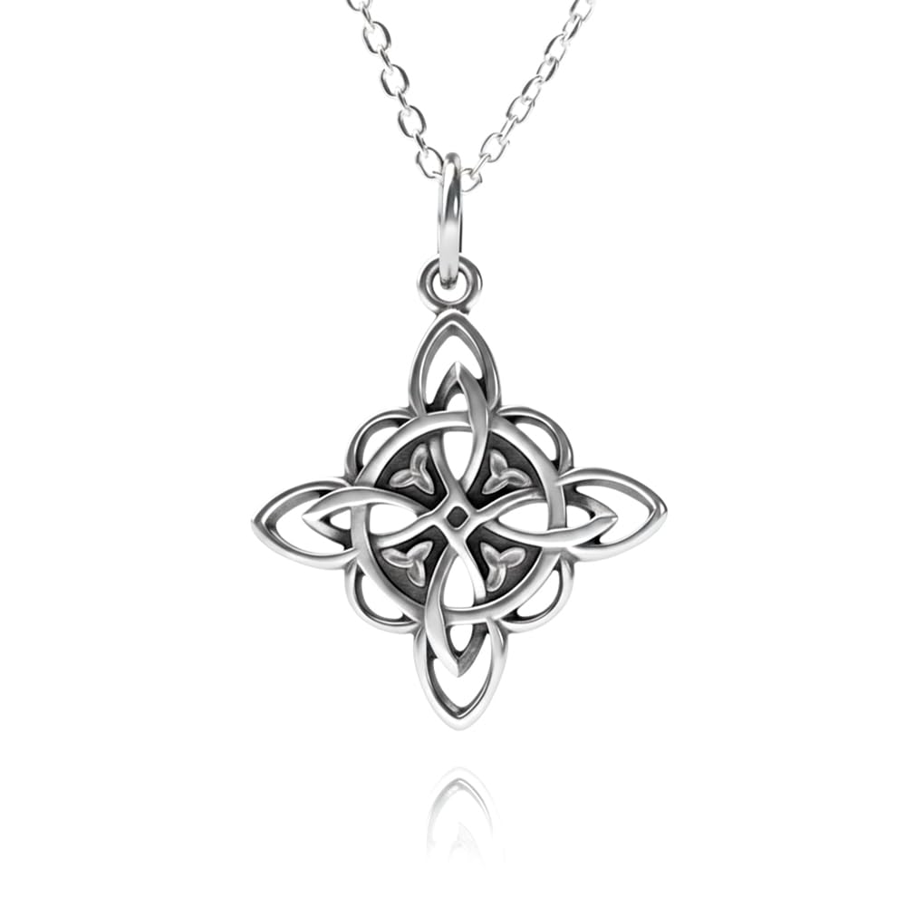 Passo Colgante Nudo de Bruja Plata de Ley 925 - Ideales como Amuletos de la Suerte y Proteccion - Estos regalos originales para mujer se envían en una cajita Hand Made