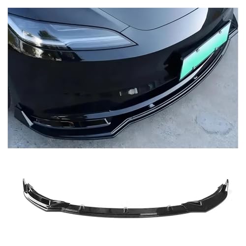 Alerón delantero para Tesla Model Y 2019-2024, kit de carrocería negro de 3 piezas 4