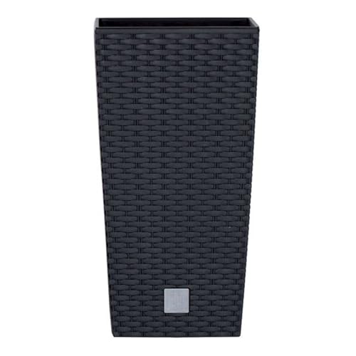 Prosperplast Blumentopf in Rattan-Optik Pflanzkübel mit Einsatz |...