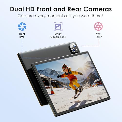 Image of 2026 Android 15 Tablet,10.1 inch Tablet with Drop-proof Case,30GB(8+22GB) RAM+64GBROM /1 TB Expand,800x1280HD,Split Screen,Face Unlock,Cast screen,Octa-core Processor,8MP+13MP,WiFi6,Bt5.0,8000mAh,Blue