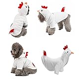 Yoption Dog Cat Chicken Costumes, Pet Halloween Christmas Thanksgiving Cosplay Dress Hoodie Funny Outfits Clothes for Puppy Dogs (M)