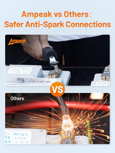 Ampeak 6 AWG Battery Cable 3FT, Anti-Spark Waterproof, UL Listed Pure Copper, 3/8" Lugs, 120A Rated, for Inverter $15.33 Free Shipping - image 2