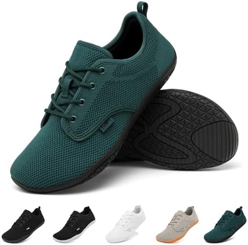 Geweo Unisex Barfußschuhe Sommer Barfuß Sneaker Bequem Sommer Sportschuhe | Breite Zehenbox,Zero-Drop Sohle,Leicht Barfuss Schuhe, Barefoot Shoes, Atmungsaktiv Minimalschuhe Laufsc