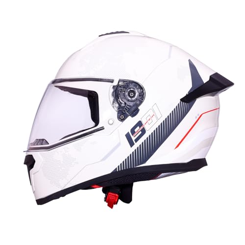 Image of Royal Enfield Override FF Terrane Full Face Helmet | Aerodynamic Spoiler | High-Impact ABS Shell | Certification: ISI & DOT | UV Treated Scratch Resistant Visor | Micrometric Buckle | Grey XL