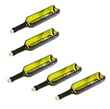 Wine Bottle vase not Included Hanger, only Bottle, Add Your Like Flowers, Plant(5PCS Green)