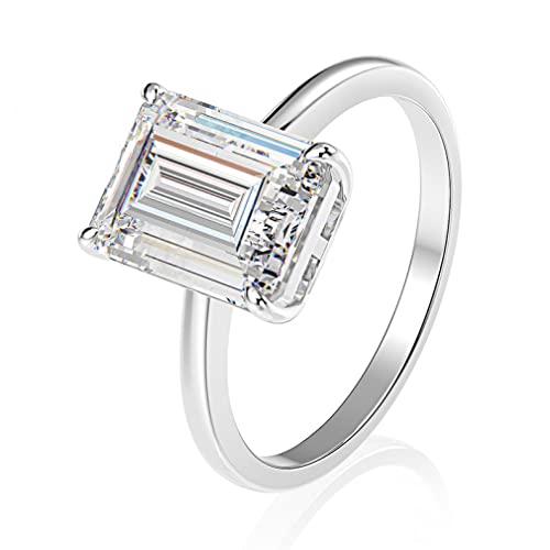 Bijoux de fiançailles bagues de mariage argent 925 diamant carbone femme
