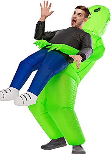 MH ZONE Inflatable Alien Costume for Adult Funny Halloween Costumes Cosplay Fantasy Costume (Adult Ghost)