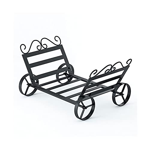 Accessoires pour poêle et cheminée : range-bûches vertical d'intérieur et extérieur - 2
