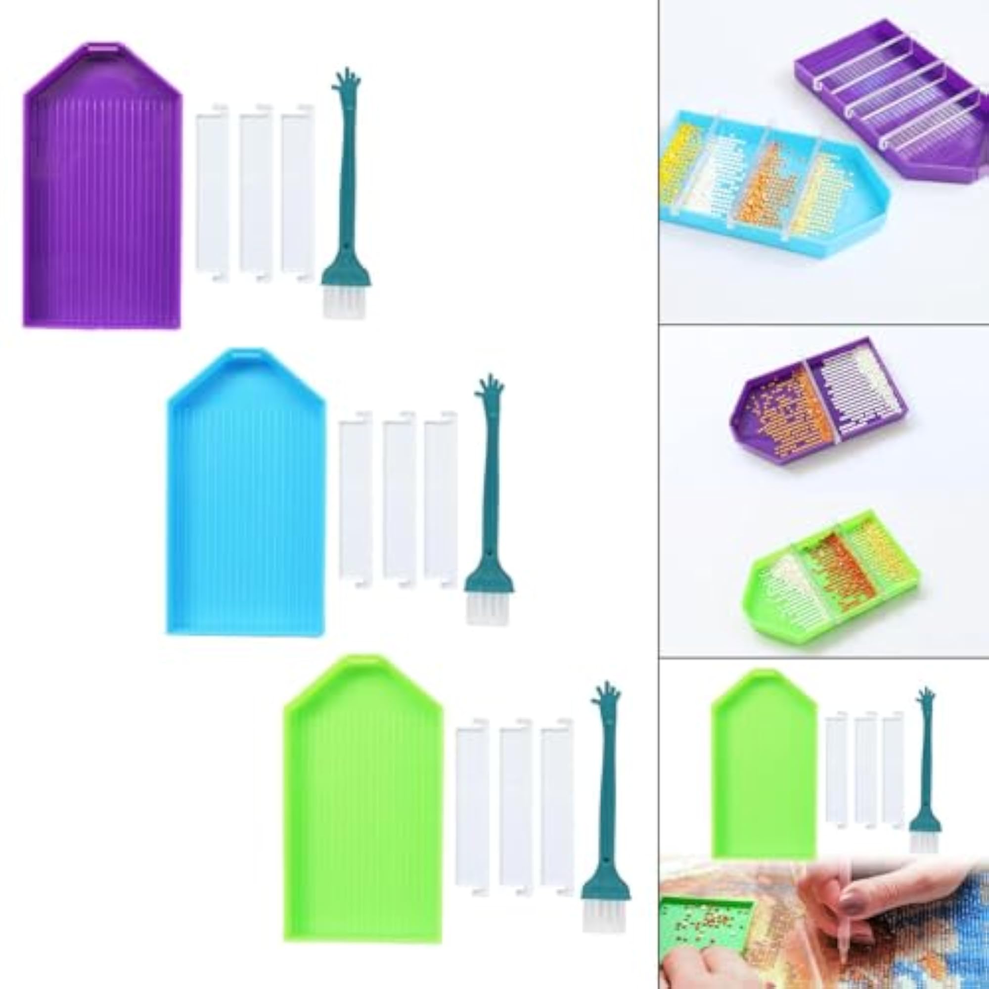 Diamond Craft Tray Kits Organizer for DIY Art Crafts Beading