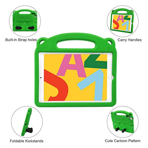 Newstyle Kids Case For Ipad 10.2 2019, Ipad 7Th Generation Case Shockproof Light Weight Protection Handle Stand Kids Case For 2019 Apple Ipad 10.2 Inch (Green) #TOP4