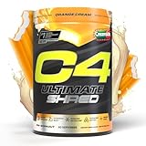 Cellucor C4 Ultimate Shred Pre Workout Powder, Metabolism Supplement with Cayenne Extract+300mg Caffeine+TeaCrine+Dynamine - Orange Creamsicle, 20 Servings