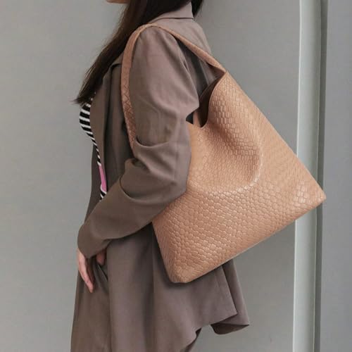 Image of BOSTANTEN Shoulder Bag for Women Trendy Summer Hobo Handbag Purse Top-handlde Tote Bag