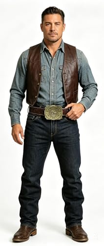 Image of Moranse Cross Cowboy Kneeling Prayer Horse Zinc Alloy Belt Buckles