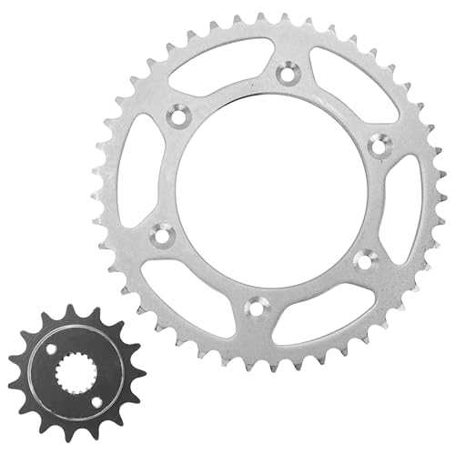 Caltric Front & Rear Sprockets Compatible with Honda 400R Xr400R Xr-400R 1996-2004
