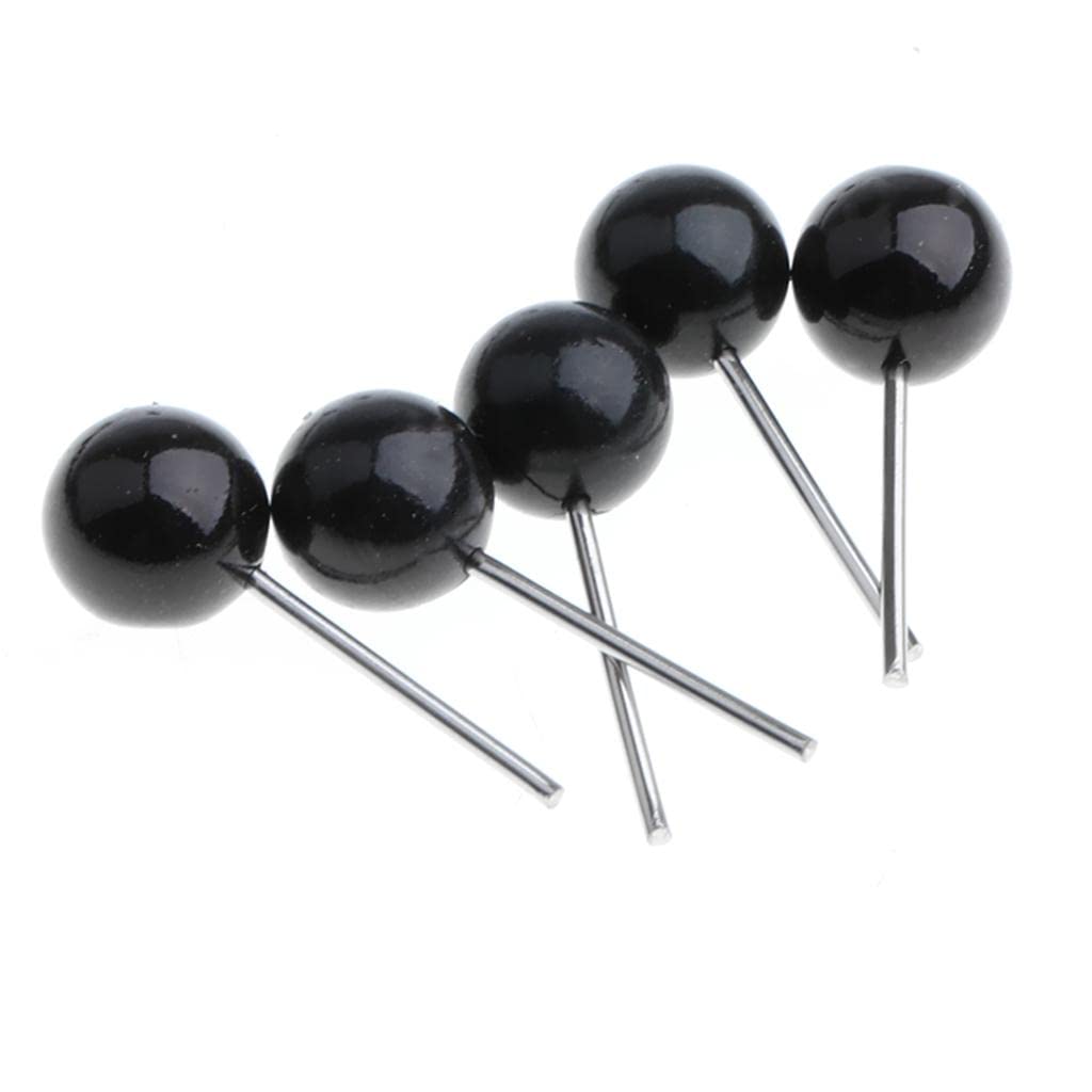 cb® 100 pieces black pvceyes kits for needle felting bear dolls toy 5mm|toys & hobbies | stuffed animals | other stuffed animals|100 pieces dolls pvceyes
