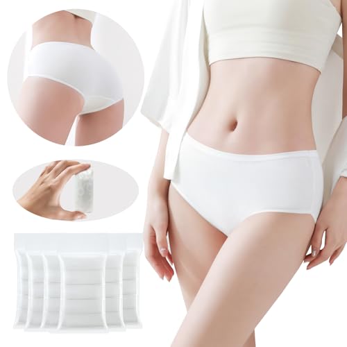 35 pcs Women's Disposable Underwear for Travel Ladies Briefs Maternity Panties Hotel Spa Hospital Emergency Underpants