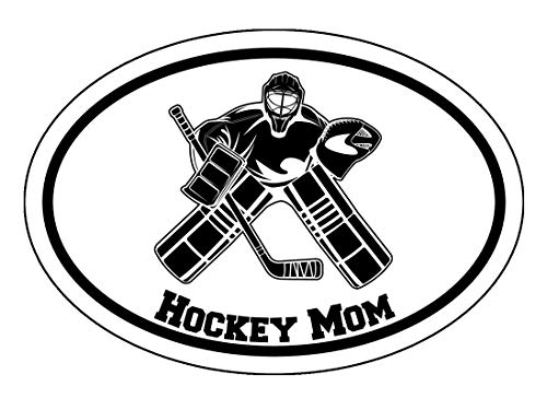 Sticker hockey sur glace ovale adhésif pour décoration voiture et murs