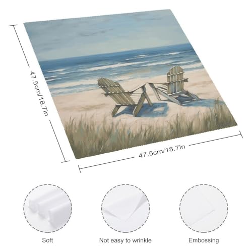 Servilletas de tela cuadradas 18x18 pulgadas pack 4 miniatura 2