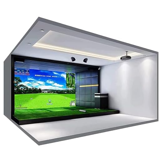 Indoor Golf Simulator for Home & Commercial Use, Includes HD Impact Screen, Compatible with All Golf Launch Monitors for Effective Training