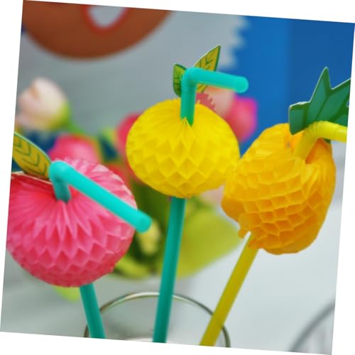 Set de 24 pitillos plásticos coloridos 3D para fiesta miniatura 2