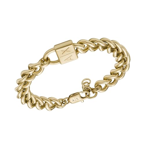 Image of A|X Armani Exchange Stainless Steel Chain Bracelet for Men