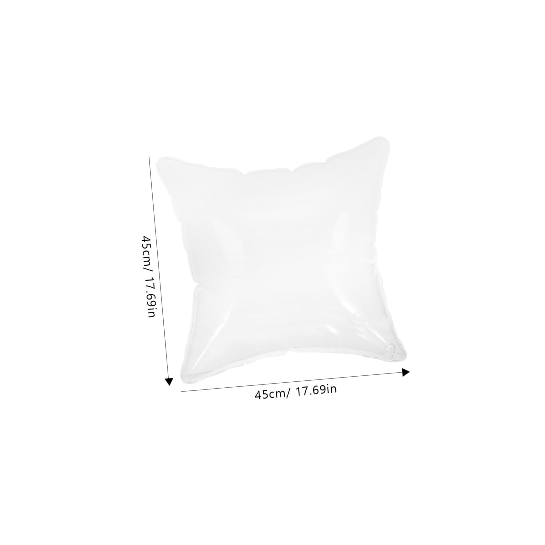 ABOOFAN Inflatable Clear Pillow Insert Water Resistant Cushion for Camping Travel and Home Use Material Height Breathable Design for Sofa and Outdoor Activities