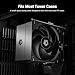 ID-COOLING SE-903-XT V2 Black CPU Air Cooler, 100mm PWM Fan, Direct Touch Heatpipes, Compact Tower Design, Low Noise, Intel & AMD Compatible