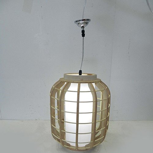 Lampada da Soffitto in Legno Mylon Ø28Xh36cm