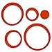 Amaonm Removable 3D Acrylic Crystal Circles Rings Dots Wall Decals Peel Stick DIY Home Art Decor Acrylic Wall Stickers Murals for Children's Bedroom Living Room TV Background Wall Decorations