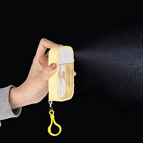Image of House of Quirk 38ml Portable Card Spray Bottle - Refillable Perfume & Sanitizer Mist Sprayer with Hook (Set of 3, Multicolor)